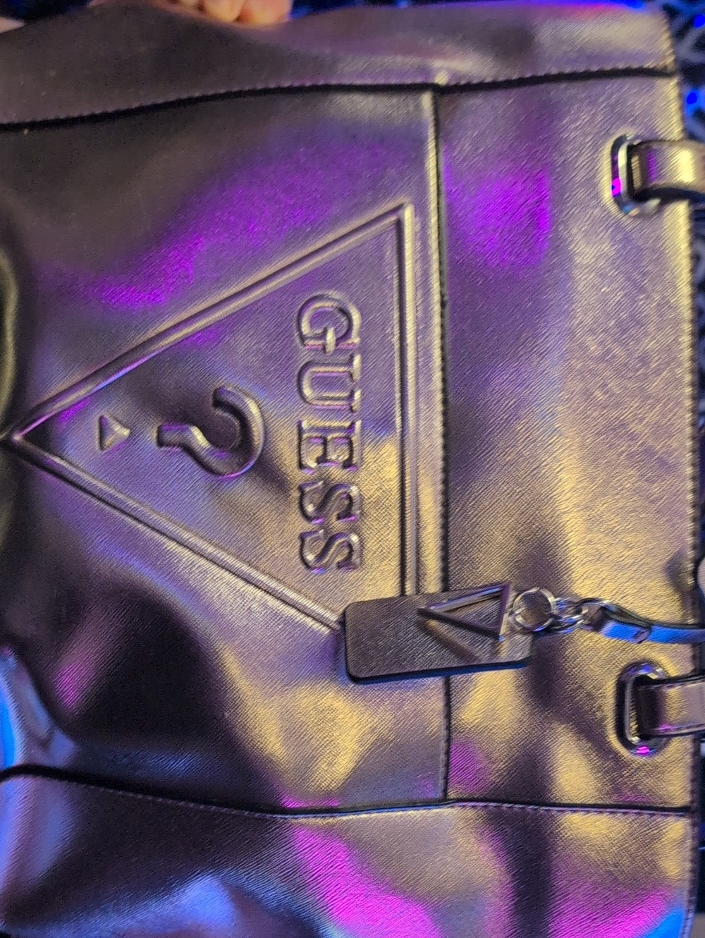 GUESS Shiny Pink Women's Shoulder Bag